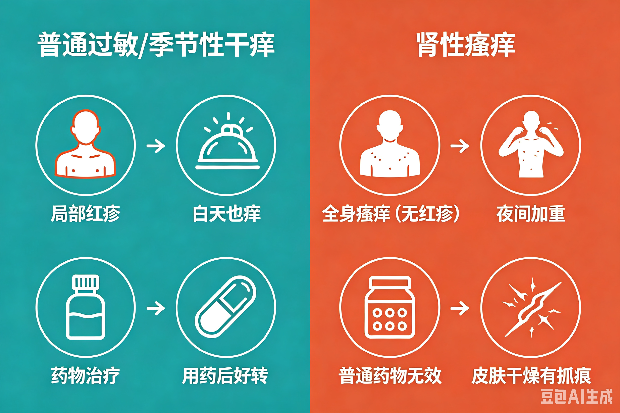 肾病患者浑身发痒？别只当皮肤干！警惕肾性瘙痒